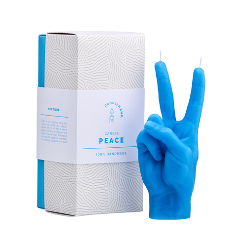 Victory Candle Hand - Blue