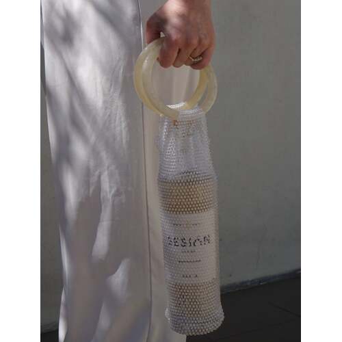 Luxe Wine Bag - White Handle