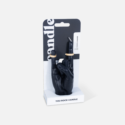You Rock Candle Hand Black - small